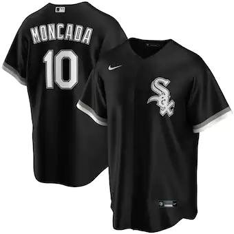 youth nike yoan moncada black chicago white sox alternate r